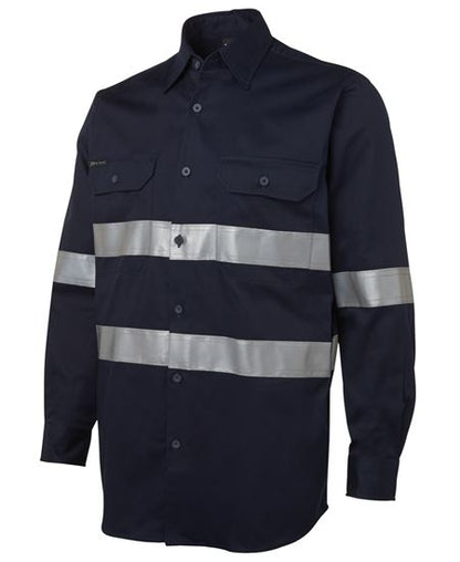 JB's L/S 190G Work Shirt With Reflective Tape