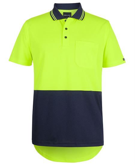 JB's Hi Vis S/S Drop Tail Polo