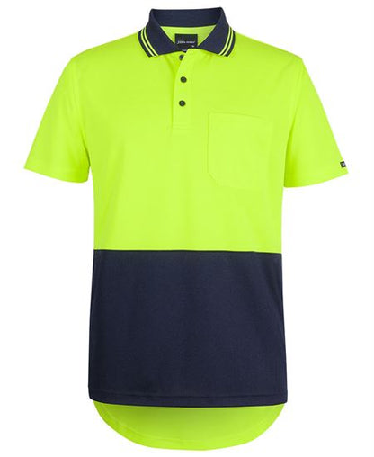 JB's Hi Vis S/S Drop Tail Polo