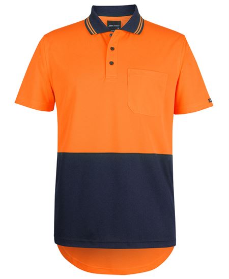 JB's Hi Vis S/S Drop Tail Polo