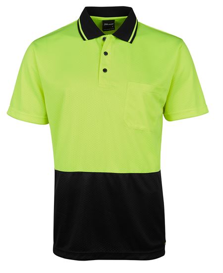 JB's Hi Vis Jacquard Non Cuff Polo