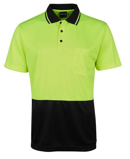 JB's Hi Vis Jacquard Non Cuff Polo