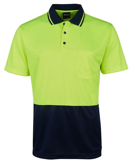 JB's Hi Vis Jacquard Non Cuff Polo