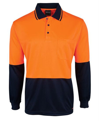 JB's Hi Vis L/S Jacquard Polo