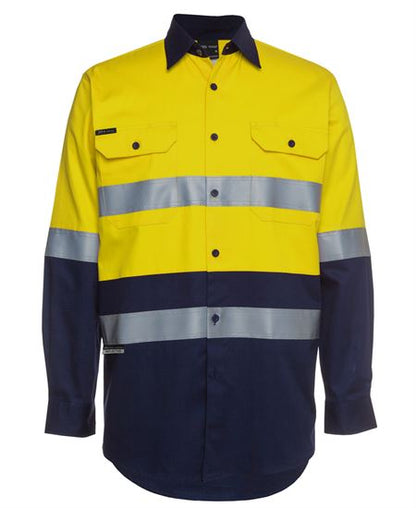 JB's Hi Vis (D+N) L/S 190G Work Shirt