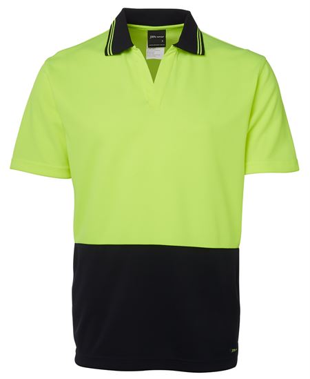 JB's Hi Vis S/S Non Button Polo