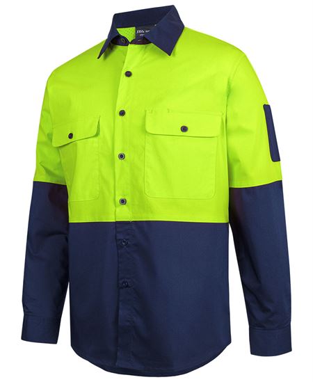 JB's Hi VIs Class F Ripstop L/S Work Shirt