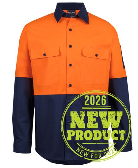 JB's Hi VIs Class F Ripstop L/S Work Shirt