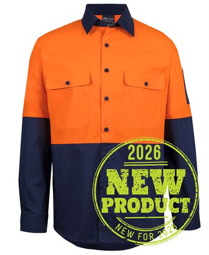 JB's Hi VIs Class F Ripstop L/S Work Shirt