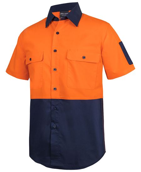 JB's Hi Vis Class F Ripstop S/S Work Shirt
