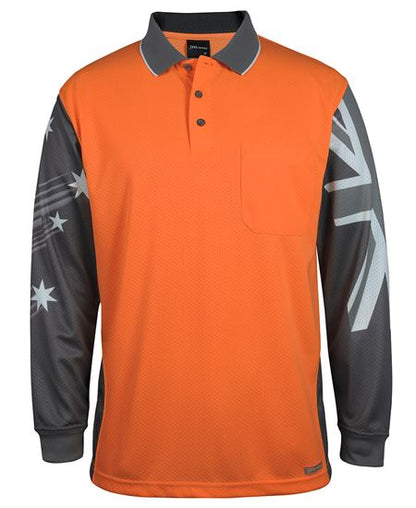 JB's Hi Vis L/S Southern Cross Polo