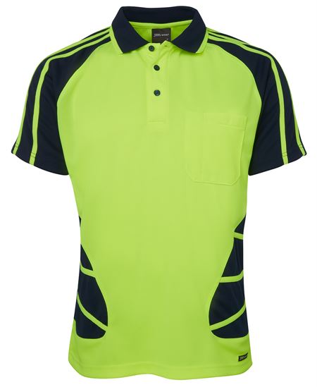 JB's Hi Vis S/S Spider Polo
