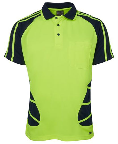 JB's Hi Vis S/S Spider Polo