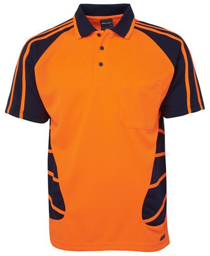 JB's Hi Vis S/S Spider Polo
