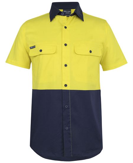 JB's Hi Vis S/S Stretch Work Shirt