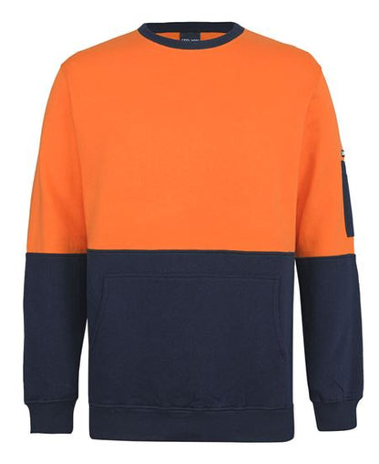 JB's Hi Vis 310 Cotton Crew Neck Fleece