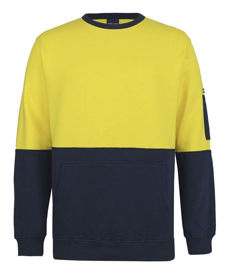 JB's Hi Vis 310 Cotton Crew Neck Fleece