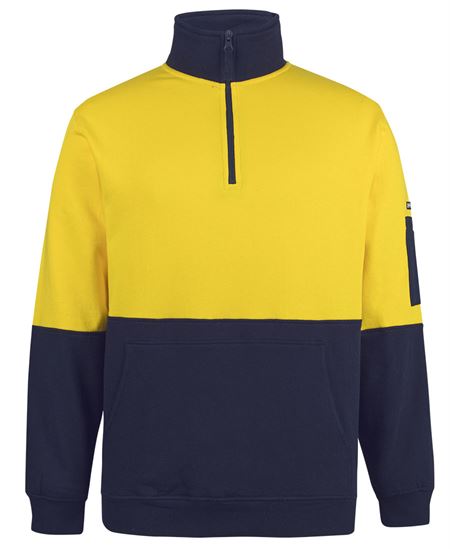 JB's Hi Vis 310 Cotton 1/2 Zip Fleece