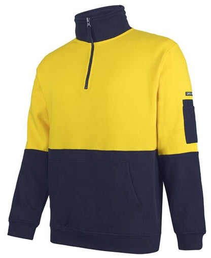 JB's Hi Vis 310 Cotton 1/2 Zip Fleece