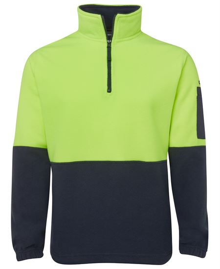 JB's Hi Vis 1/2 Zip Polar Fleece
