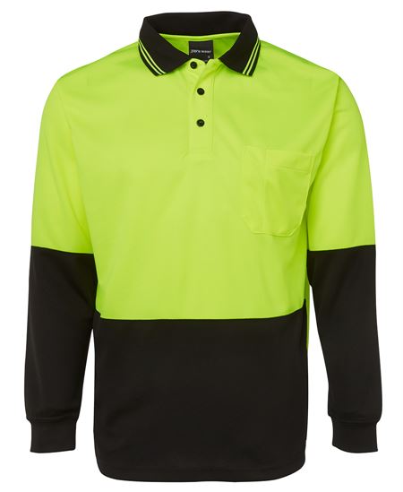 JB's Hi Vis L/S Traditional Polo