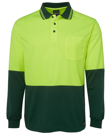 JB's Hi Vis L/S Traditional Polo