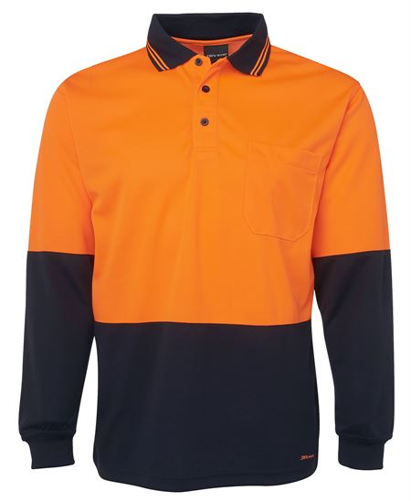 JB's Hi Vis L/S Traditional Polo