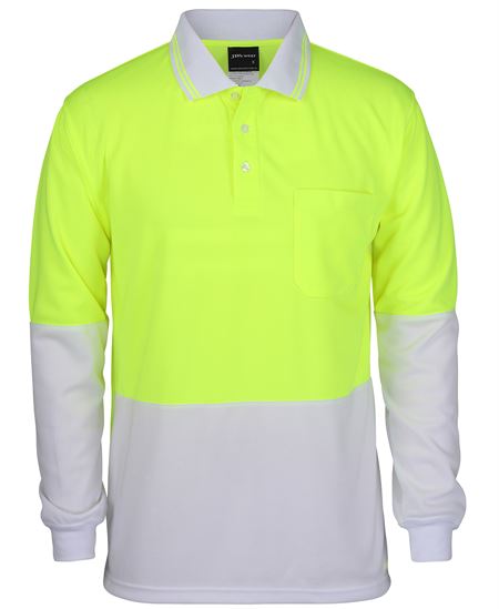JB's Hi Vis L/S Traditional Polo