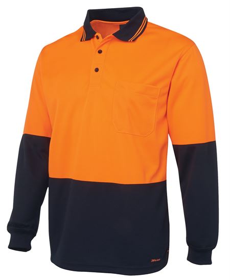 JB's Hi Vis L/S Traditional Polo