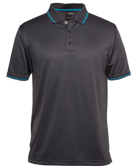 Podium Jacquard Contrast Polo