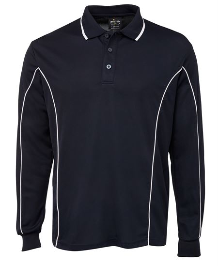 Podium L/S Piping Polo