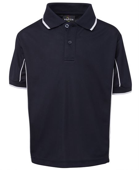 Podium Kids S/S Piping Polo