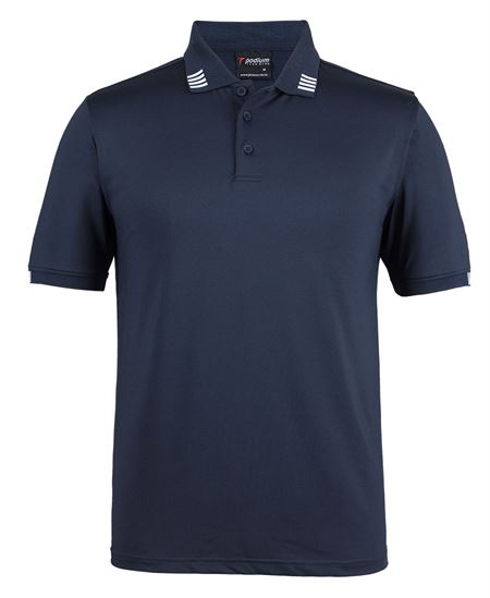 Podium 4 Stripe S/S Stretch Polo
