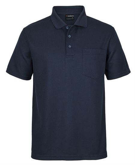Podium Waffle Pocket Polo