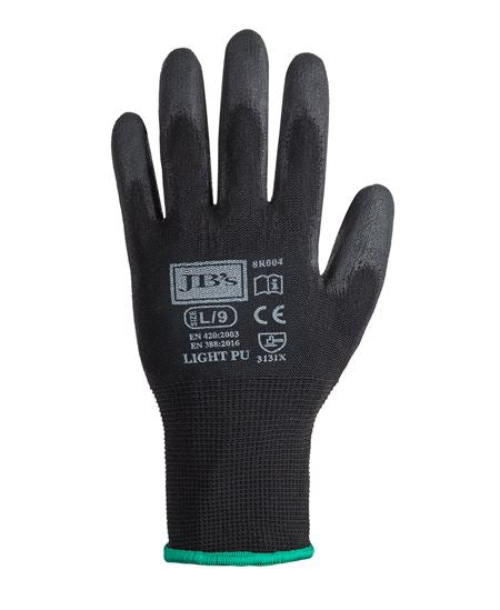 JB's Black Light PU  Breathable Glove (12 pack)