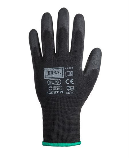 JB's Black Light PU  Breathable Glove (12 pack)