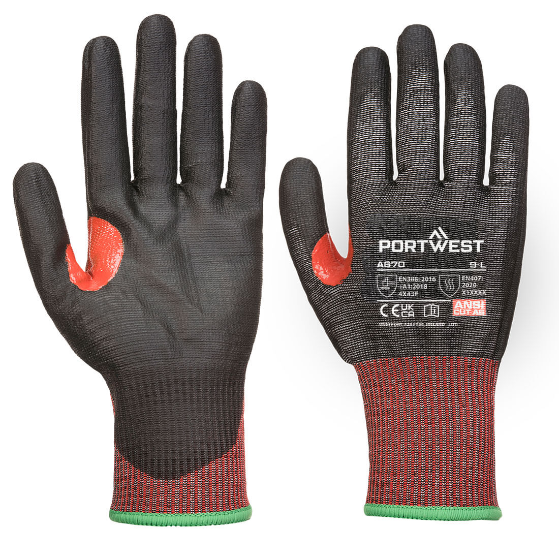 A670 CS Cut F13 PU Glove