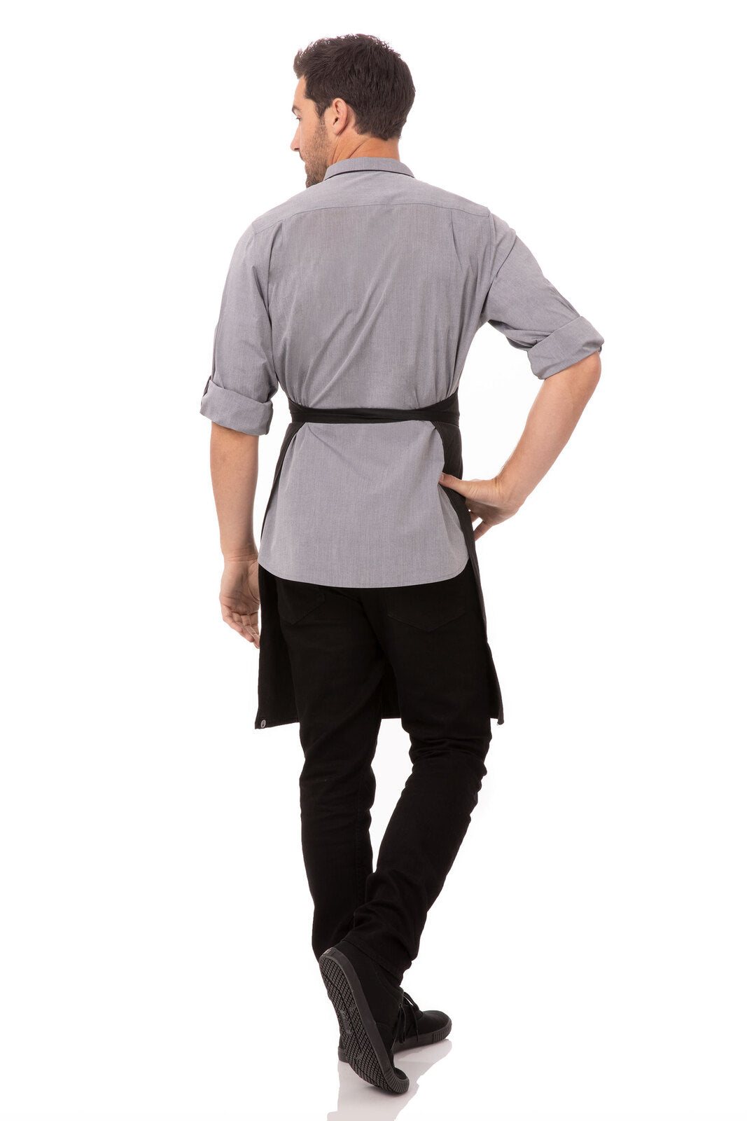 Bib Apron with Contrasting Ties