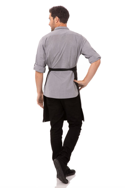 Bib Apron with Contrasting Ties