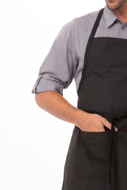 Bib Apron with Contrasting Ties