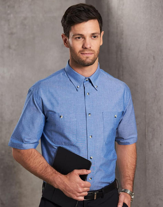 BS03S Men's Chambray Short Sleeve - BS03S