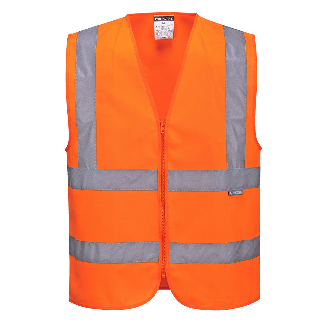 C375 Hi-Vis Zipped Band and Brace Vest