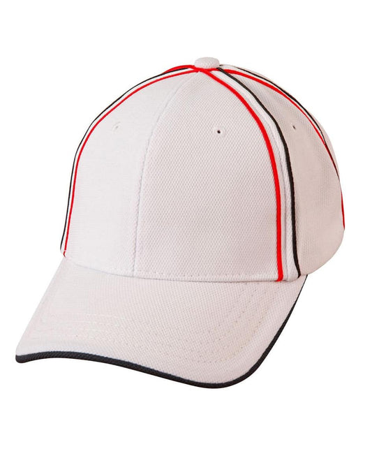 CH76 Tri-Colour Pique Mesh Cap - CH76