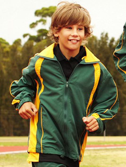 Kids Track Suit Jacket With Contrast Panels (CJ0534)