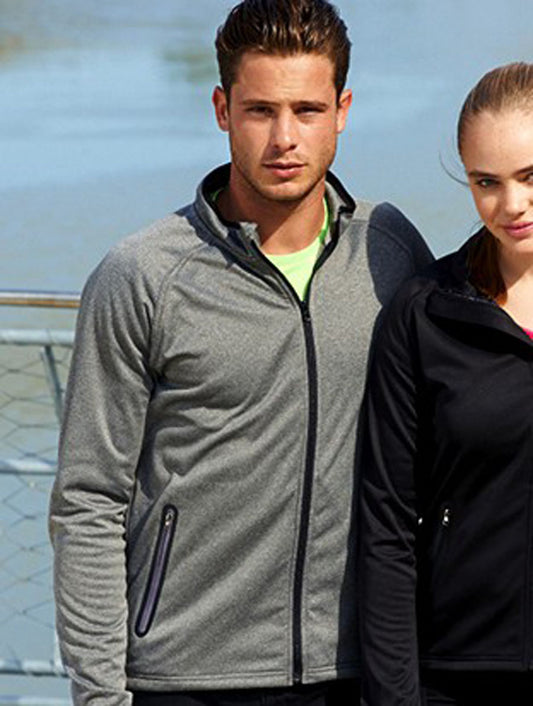 Mens Light Weight Fleece Zip Through Jacket (CJ1453)