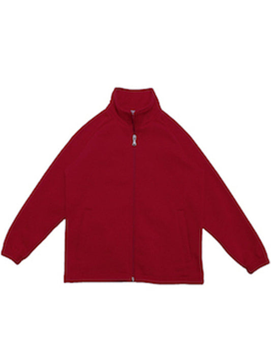 Unisex Adults Poly/Cotton Fleece Zip Through Jacket (CJ1585)