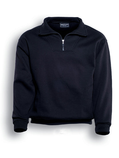 Unisex Adults 1/2 Zip Fleece With Pocket (CJ817)