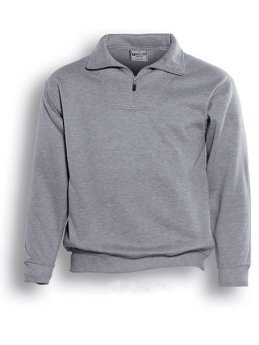 Unisex Adults 1/2 Zip Fleece With Pocket (CJ817)