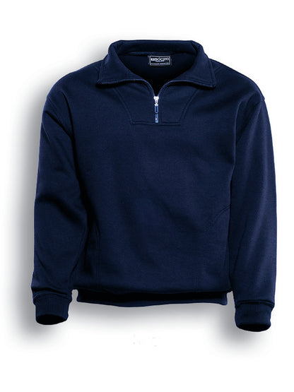 Unisex Adults 1/2 Zip Fleece With Pocket (CJ817)