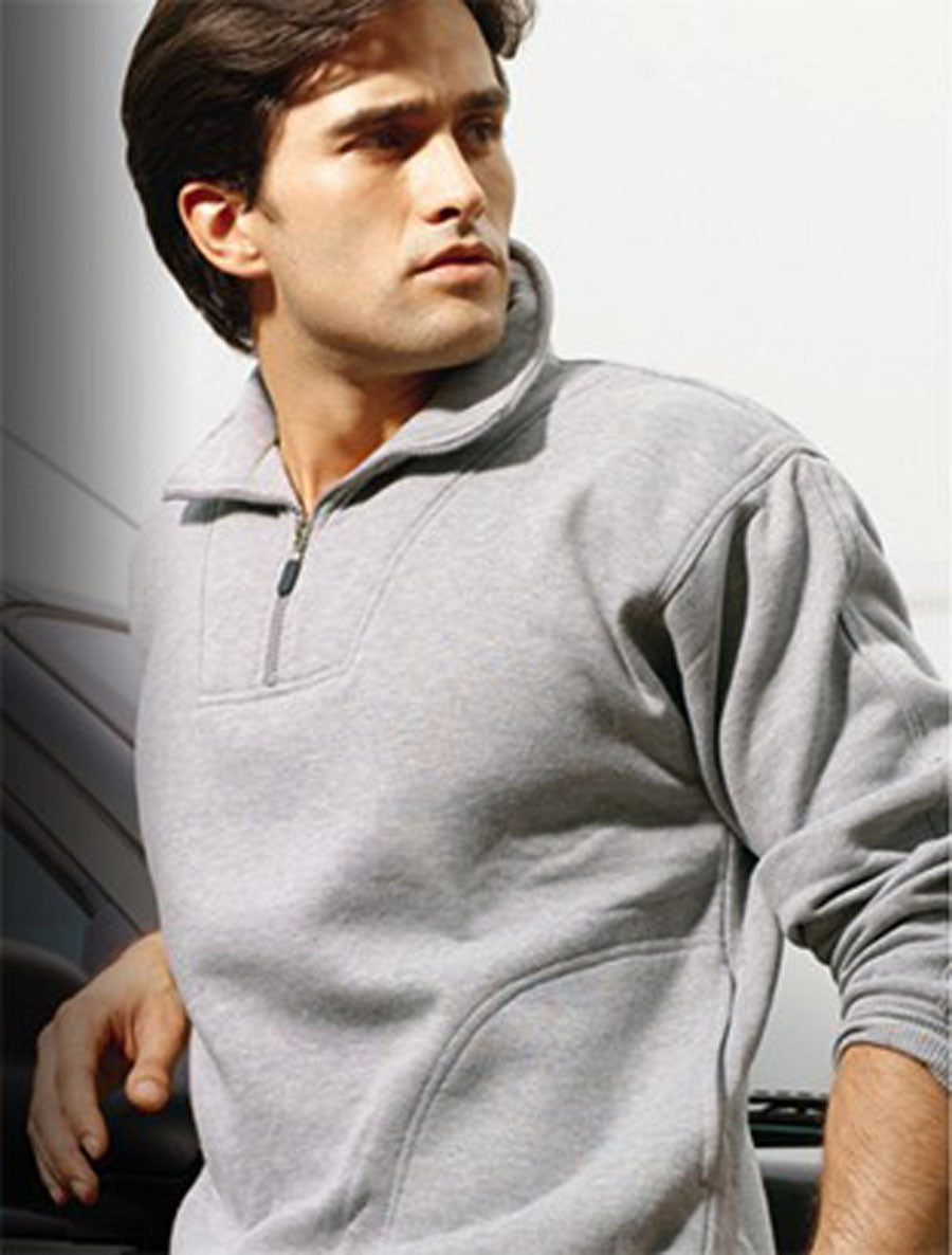 Unisex Adults 1/2 Zip Fleece With Pocket (CJ817)